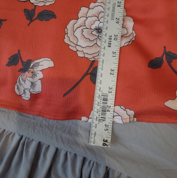 Loft Women's SZ XS floral dress flutter sleeve tie back career work‎ datenight. - Picture 9 of 10